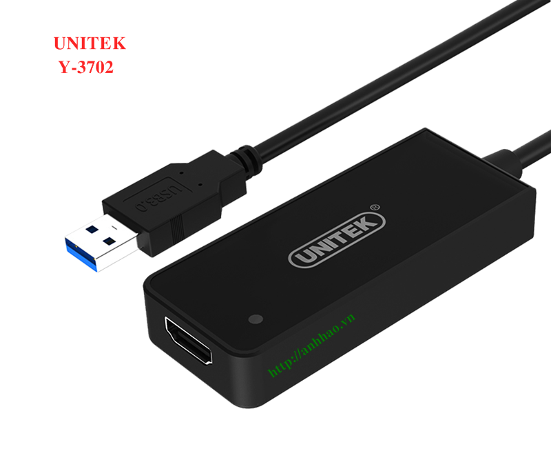 Cáp chuyển đổi USB 3.0 sang HDMI Unitek Y-3702 chính hãng